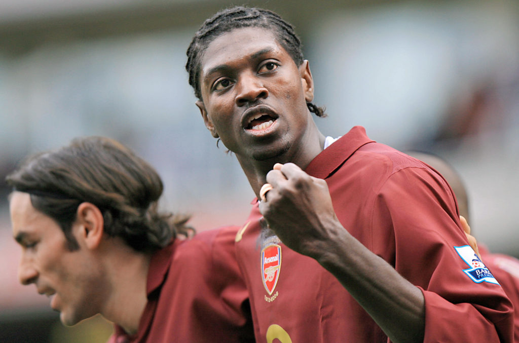 Arsenal's Togolese forward Emmanuel Adeb