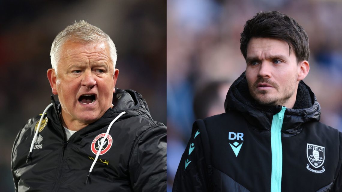 There's some tension between Sheffield United manager Chris Wilder and Sheffield Wednesday manager Danny Rohl right now.